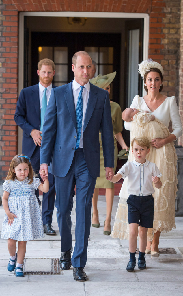 Prince Louis, Kate Middleton, Prince William, Princess Charlotte, Prince George, Prince Harry, Meghan Markle, Christening